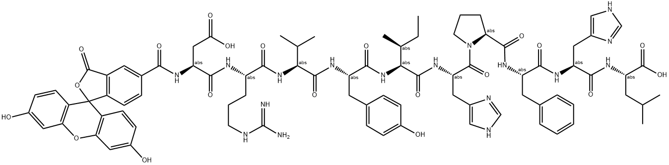 ANGIOTENSIN I, HUMAN, FAM-LABELED Struktur