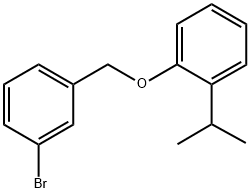 3-BROMOBENZYL-(2-ISOPROPYLPHENYL)ETHER Struktur