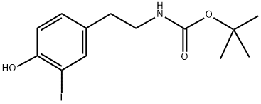 [2-(4-HYDROXY-3-IODO-PHENYL)-ETHYL]-CARBAMIC ACID TERT-BUTYL ESTER Struktur