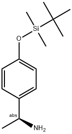 (1S)-1-[4-(1,1,2,2-TETRAMETHYL-1-SILAPROPOXY)PHENYL]ETHYLAMINE Struktur