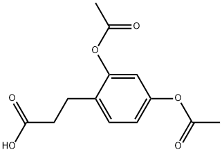 3-(2,4-DIACETOXY-PHENYL)-PROPIONIC ACID Struktur