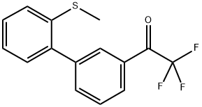 3'-(2-METHYLTHIOPHENYL)-2,2,2-TRIFLUOROACETOPHENONE Struktur