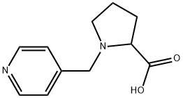 1-(PYRIDIN-4-YLMETHYL)PYRROLIDINE-2-CARBOXYLIC ACID Struktur