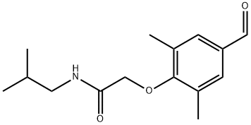 2-(4-FORMYL-2,6-DIMETHYLPHENOXY)-N-ISOBUTYLACETAMIDE Struktur