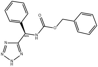 BENZYL [(R)-PHENYL(2H-TETRAZOL-5-YL)METHYL]CARBAMATE Struktur