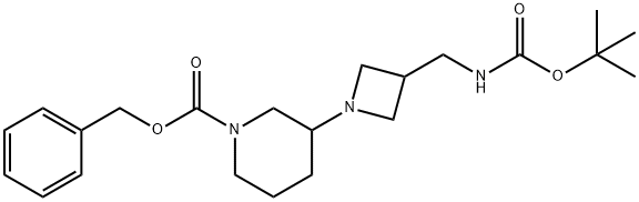 (1-N-CBZ-PIPERIDIN-3-YL-AZETIDIN-3-YLMETHYL)-CARBAMIC ACID TERT-BUTYL ESTER Struktur