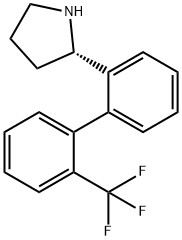 (2S)-2-(2-[2-(TRIFLUOROMETHYL)PHENYL]PHENYL)PYRROLIDINE Struktur