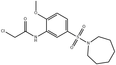 N-[5-(AZEPAN-1-YLSULFONYL)-2-METHOXYPHENYL]-2-CHLOROACETAMIDE Struktur