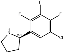 (2R)-2-(5-CHLORO-2,3,4-TRIFLUOROPHENYL)PYRROLIDINE Struktur