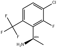 (1R)-1-[3-CHLORO-2-FLUORO-6-(TRIFLUOROMETHYL)PHENYL]ETHYLAMINE Struktur