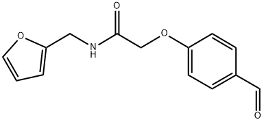 2-(4-FORMYLPHENOXY)-N-(2-FURYLMETHYL)ACETAMIDE Struktur