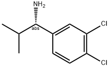 (1S)-1-(3,4-DICHLOROPHENYL)-2-METHYLPROPYLAMINE Struktur