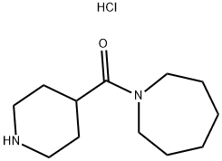 1-(PIPERIDIN-4-YLCARBONYL)AZEPANE HYDROCHLORIDE Struktur