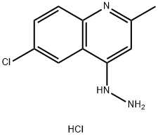 6-CHLORO-4-HYDRAZINO-2-METHYLQUINOLINE HYDROCHLORIDE Struktur