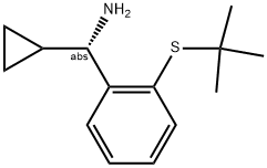 (1S)[2-(TERT-BUTYLTHIO)PHENYL]CYCLOPROPYLMETHYLAMINE Struktur