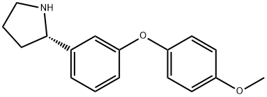 1-[3-((2S)PYRROLIDIN-2-YL)PHENOXY]-4-METHOXYBENZENE Struktur