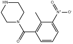 1-(2-METHYL-3-NITROBENZOYL)PIPERAZINE Struktur