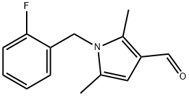 1-(2-FLUORO-BENZYL)-2,5-DIMETHYL-1H-PYRROLE-3-CARBALDEHYDE Struktur