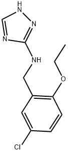 N-(5-CHLORO-2-ETHOXYBENZYL)-1H-1,2,4-TRIAZOL-3-AMINE Struktur