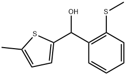 5-METHYL-2-THIENYL-(2-METHYLTHIOPHENYL)METHANOL Struktur