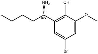 2-((1S)-1-AMINOPENTYL)-4-BROMO-6-METHOXYPHENOL Struktur