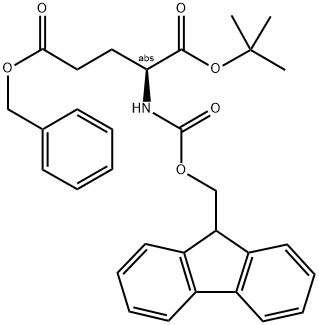 FMOC-GLU(OBZL)-OTBU Struktur