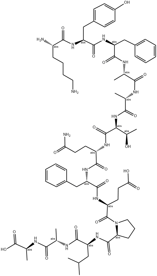 H2N-KYFAATQFEPLAA-OH Struktur