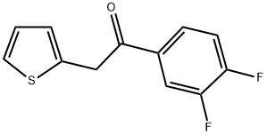 3',4'-DIFLUORO-2-THIENYLACETOPHENONE Struktur