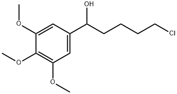 5-CHLORO-1-(3,4,5-TRIMETHOXYPHENYL)-1-PENTANOL Struktur