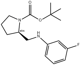 (R)-1-BOC-2-[(3-FLUORO-PHENYLAMINO)-METHYL]-PYRROLIDINE Struktur