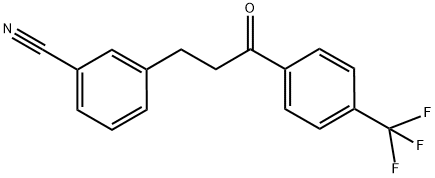 3-(3-CYANOPHENYL)-4'-TRIFLUOROMETHYLPROPIOPHENONE Struktur