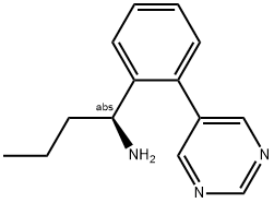 (1S)-1-(2-PYRIMIDIN-5-YLPHENYL)BUTYLAMINE Struktur