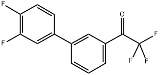 3'-(3,4-DIFLUOROPHENYL)-2,2,2-TRIFLUOROACETOPHENONE Struktur