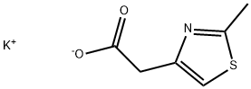 POTASSIUM (2-METHYL-1,3-THIAZOL-4-YL)ACETATE Struktur