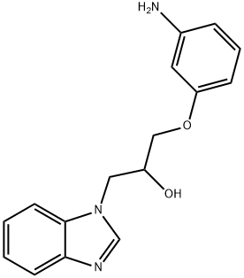 1-(3-AMINO-PHENOXY)-3-BENZOIMIDAZOL-1-YL-PROPAN-2-OL Struktur