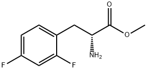 METHYL (2R)-2-AMINO-3-(2,4-DIFLUOROPHENYL)PROPANOATE Struktur