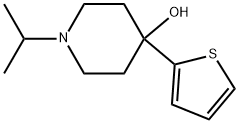 4-HYDROXY-4-(2-THIENYL)-1-ISOPROPYLPIPERIDINE Struktur