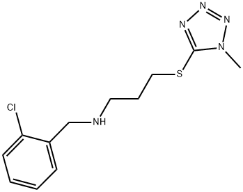 N-(2-CHLOROBENZYL)-3-((1-METHYL-1H-TETRAZOL-5-YL)THIO)PROPAN-1-AMINE Struktur