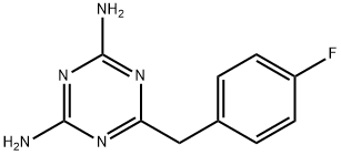 6-(4-FLUOROBENZYL)-1,3,5-TRIAZINE-2,4-DIAMINE Struktur