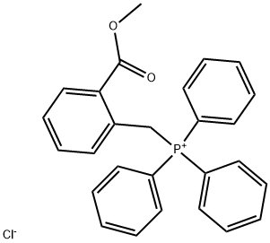 (2-METHOXYCARBONYL-BENZYL)-TRIPHENYL-PHOSPHONIUM, CHLORIDE Struktur