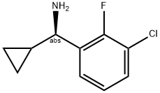 (1R)(3-CHLORO-2-FLUOROPHENYL)CYCLOPROPYLMETHYLAMINE Struktur