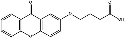 4-[(9-OXOXANTHEN-2-YL)OXY]BUTYRIC ACID Struktur