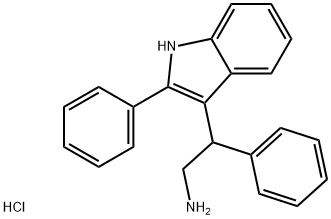 2-PHENYL-2-(2-PHENYL-1H-INDOL-3-YL)ETHANAMINE HYDROCHLORIDE Struktur