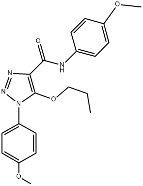 N,1-BIS(4-METHOXYPHENYL)-5-PROPOXY-1H-1,2,3-TRIAZOLE-4-CARBOXAMIDE Struktur