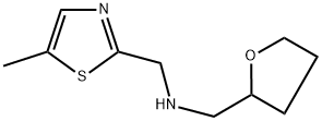 (5-METHYL-THIAZOL-2-YLMETHYL)-(TETRAHYDRO-FURAN-2-YLMETHYL)-AMINE Struktur