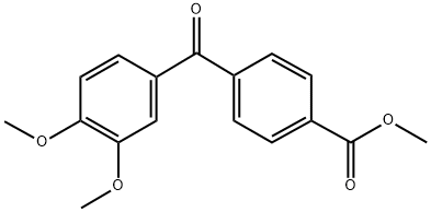 METHYL 4-(3,4-DIMETHOXYBENZOYL)BENZOATE Struktur