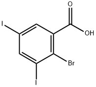 2-BROMO-3,5-DIIODOBENZOIC ACID Struktur