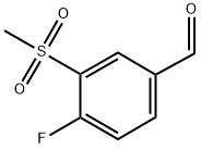 4-FLUORO-3-(METHYLSULPHONYL)BENZALDEHYDE Struktur