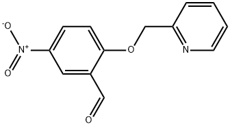 5-NITRO-2-(PYRIDIN-2-YLMETHOXY)BENZALDEHYDE Struktur