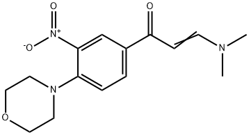 (E)-3-(DIMETHYLAMINO)-1-(4-MORPHOLINO-3-NITROPHENYL)-2-PROPEN-1-ONE Struktur